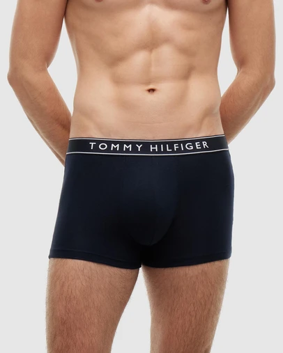 Tommy Hilfiger - 3-Pack Essential Logo Waistband Trunks