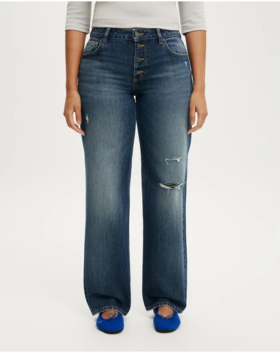 Cotton On - Curvy Low Rise Straight Jean