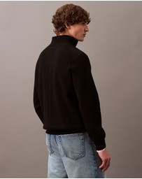 Calvin Klein - Tech Knit Quarter Zip Jumper