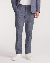 Calibre - Crossweave Elastic Waist Suit Pants Blue