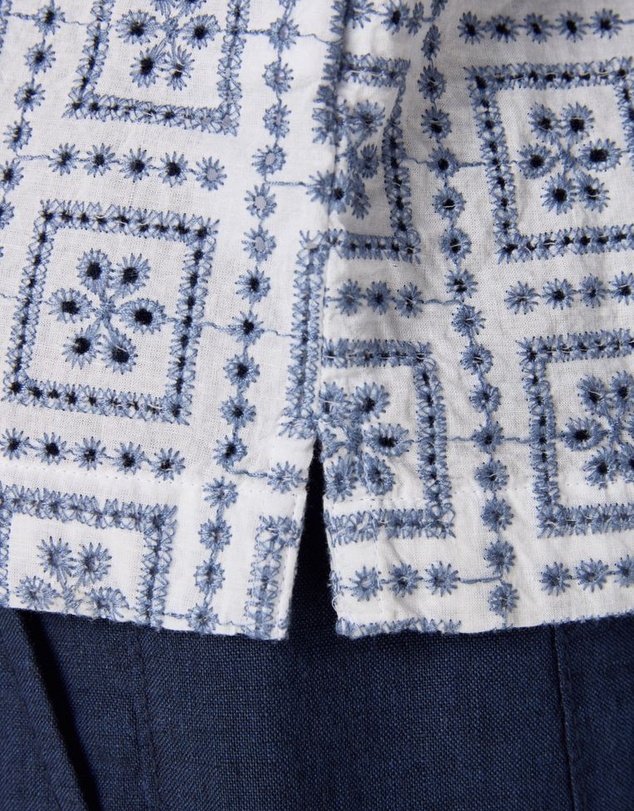 NEXT - Broderie Short Sleeve Shirt