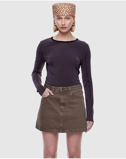 ENA PELLY - Stella Denim Mini Skirt