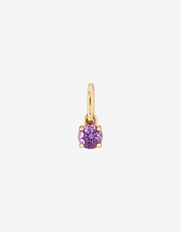 Michael Hill - Round Purple Amethyst Birthstone Pendant in 10kt Yellow Gold