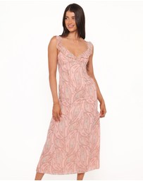 Petal & Pup - Jarvis Midi Dress - Peach Paisley