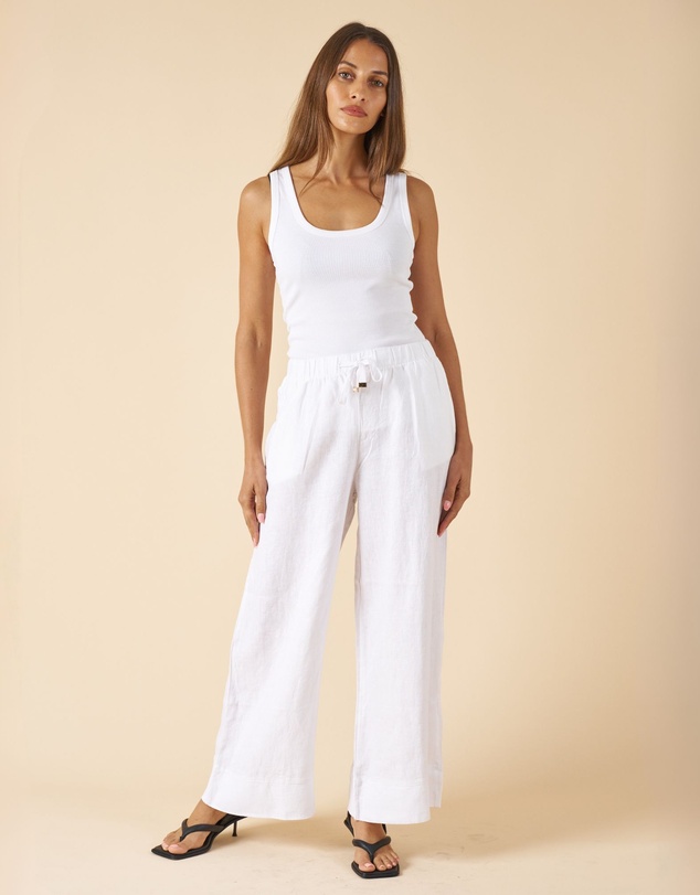 CAMIXA - Palazzo Linen Pants