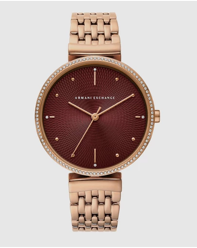 Armani Exchange - Rose Gold-Tone Analogue Watch