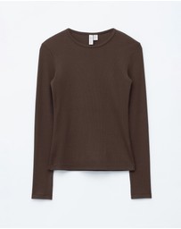 & Other Stories - Ribbed LS Top