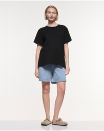 Soon Maternity - Relaxed Denim Shorts