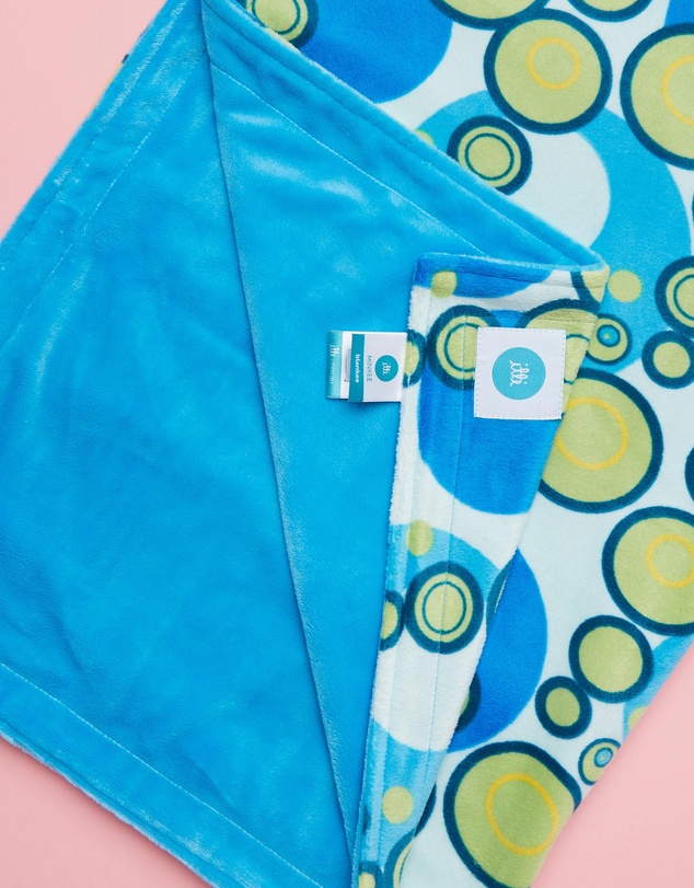itti bitti - Travel Blanket - Seaweed with Azure