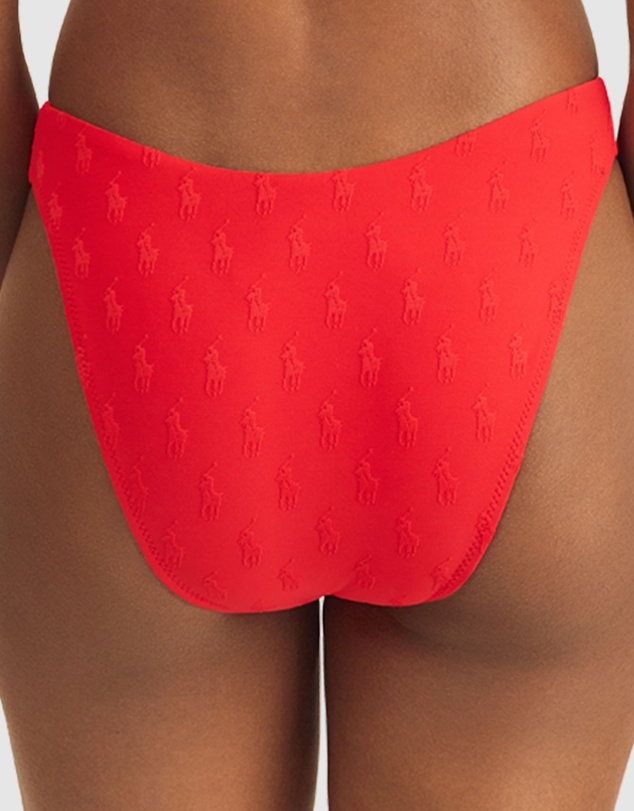 Polo Ralph Lauren - Logo Jacquard High Leg Bikini Bottom
