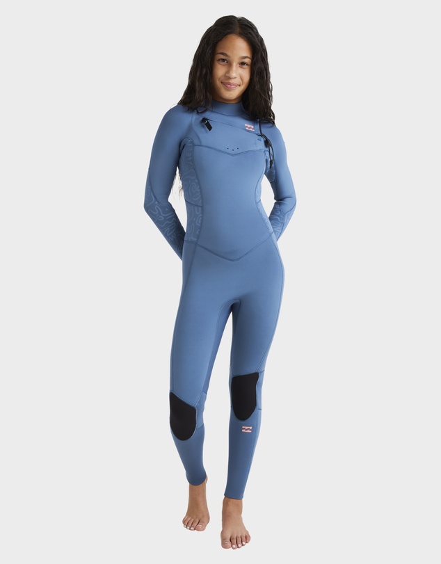 Billabong - Girls 8 to 14 4/3mm Synergy Natural Chest Zip Wetsuit