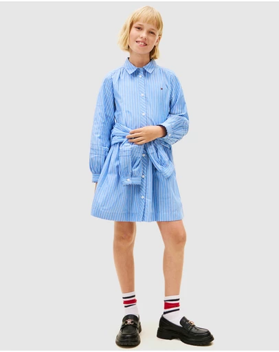 Tommy Hilfiger - Ithica Long Sleeve Shirt Dress - Teens