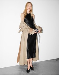 & Other Stories - Sleeveless Satin Midi Dress