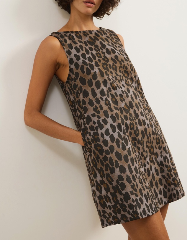 Atmos&Here - Rhe Cotton Twill A-Line Mini Dress