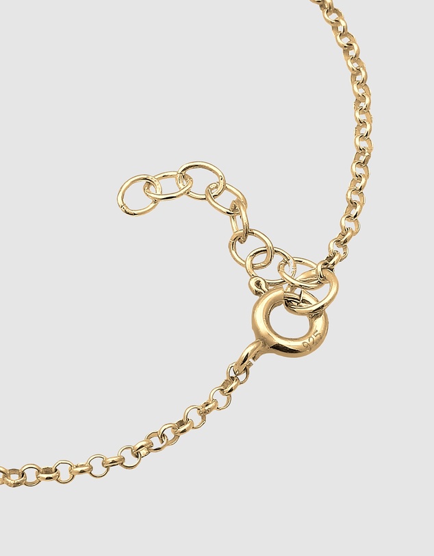 Elli Jewelry - Floral Kids Bracelet in Gold-Plated 925 Silver