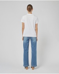 DRICOPER DENIM - Clare White FL Printed Tee