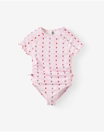 Cotton On Kids - Florence S/S Rashie And Bikini Bottom Set