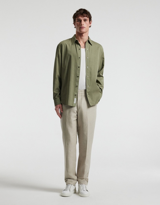 Calibre - Washed Cotton Lyocell Shirt Sage