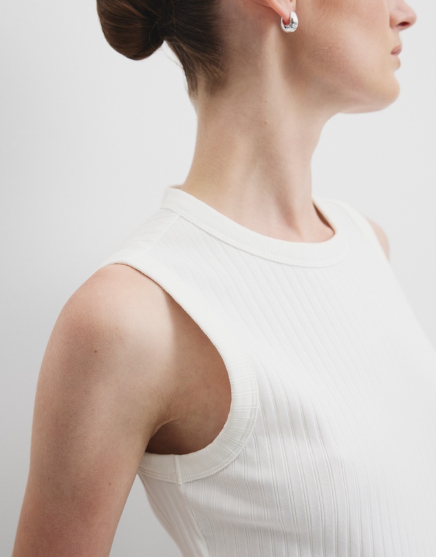 Country Road - Australian Cotton Blend Fitted Rib Tank