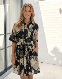 Esther & Co - Laureana Dress - Midnight Blooms