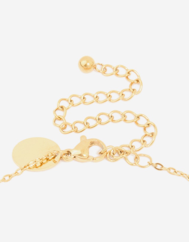 Lovisa - Waterproof Gold Plated Stainless Steel Bamboo Letter S Necklace