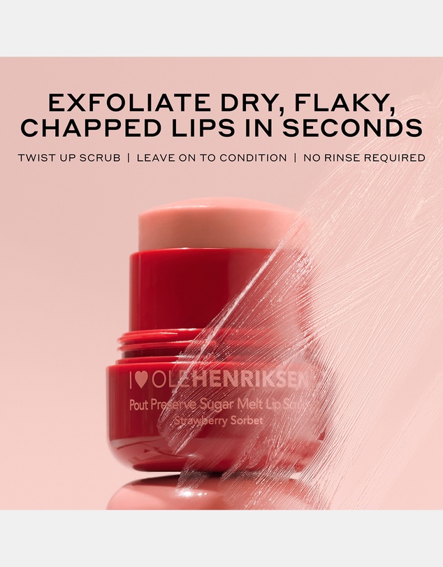 Ole Henriksen - Pout Preserve Sugar Melt Lip Scrub, Strawberry Sorbet