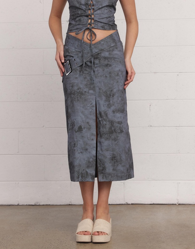 Dazie - Painted Dreams Midi Skirt
