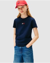 Tommy Hilfiger - Rhine Stone Flag Tee SS - Kids
