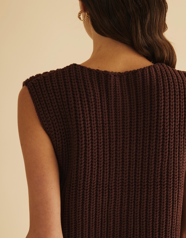Atmos&Here - Pia Open Knit Vest