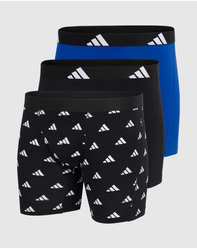 adidas Sportswear - 3 Pack Active Flex Cotton Boxer Brief Underwear