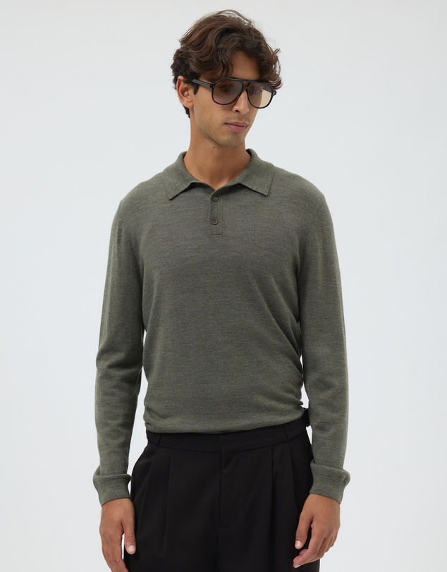 AERE - Merino Wool Knit Polo