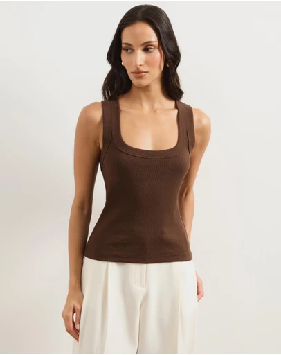 Atmos&Here - Organic Cotton Scoop Tank