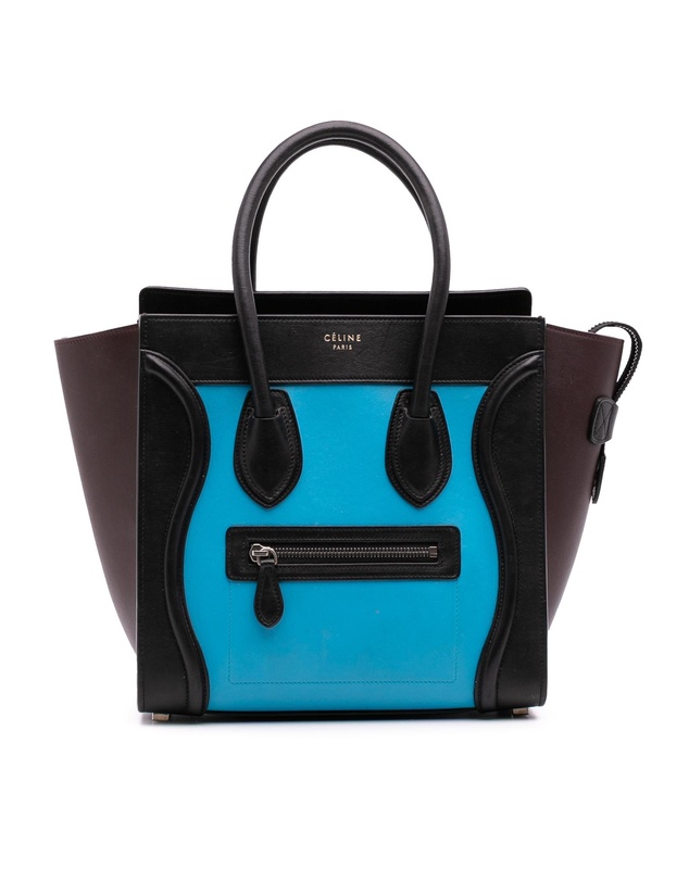 Pre-Loved by Azura Reborn - Pre-Loved Micro Tricolor Leather Luggage Tote