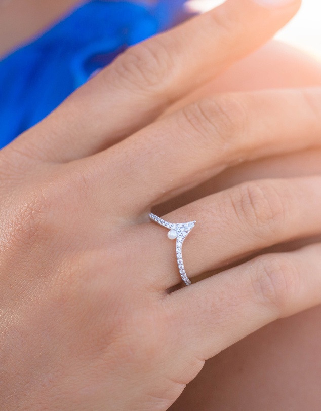 Georgini - Scarborough Freshwater Pearl Silver Ring
