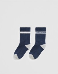 Country Road - Organically Grown Cotton Blend Cr Sport Crew Sock