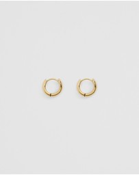 Country Road - Tarnish-resistant Small Wide Hoop