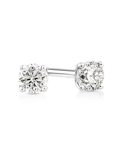 Michael Hill - 0.15 Carat TW Diamond Mini Solitaire Stud Earrings in 10kt White Gold