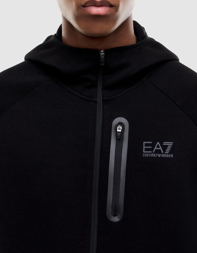 Emporio Armani EA7 - Natural Ventus7 Full-Zip Hoodie