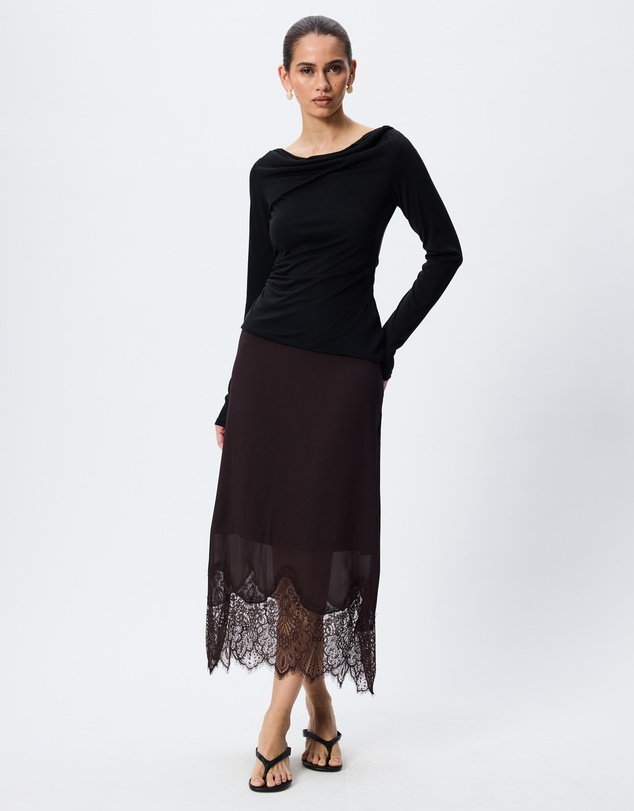 Tussah - Annabelle Boat Neck Long Sleeve Top