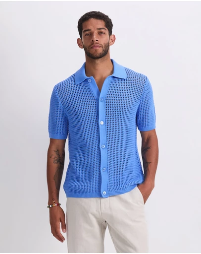 Sportscraft - Kevin Cotton Crochet Shirt