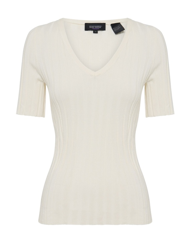 Oxford - Lucy Rib V-Neck Knit