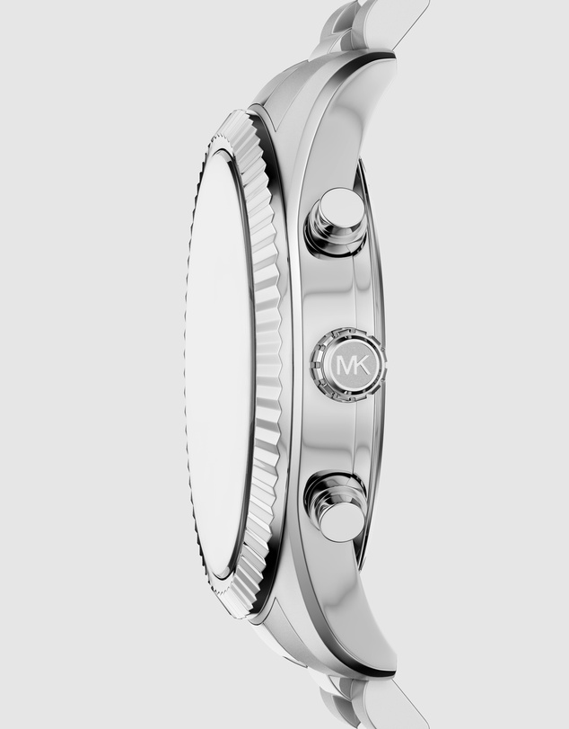 Michael Kors - Lexington Silver Tone Chronograph Watch