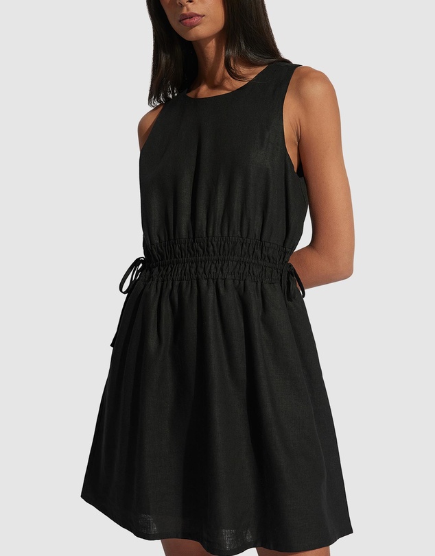 Decjuba - Cali Shirred Waist Mini Dress