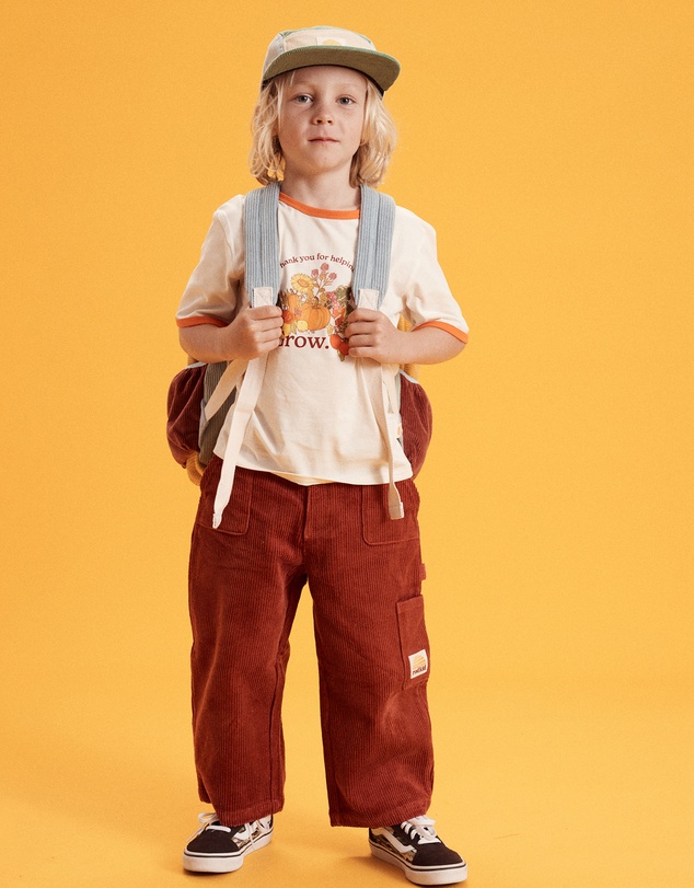 Banabae - Corduroy Carpenter Multi Pocket Pant - Cherry