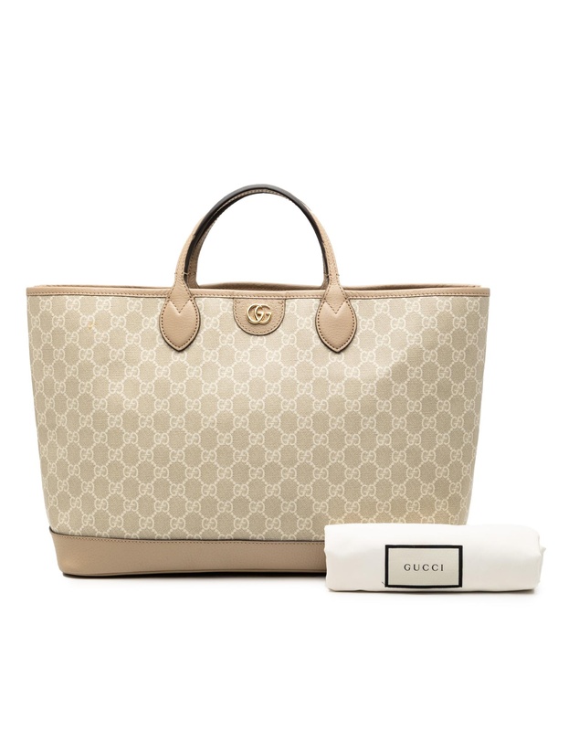 Gucci - Pre-Loved Medium GG Supreme Ophidia Tote