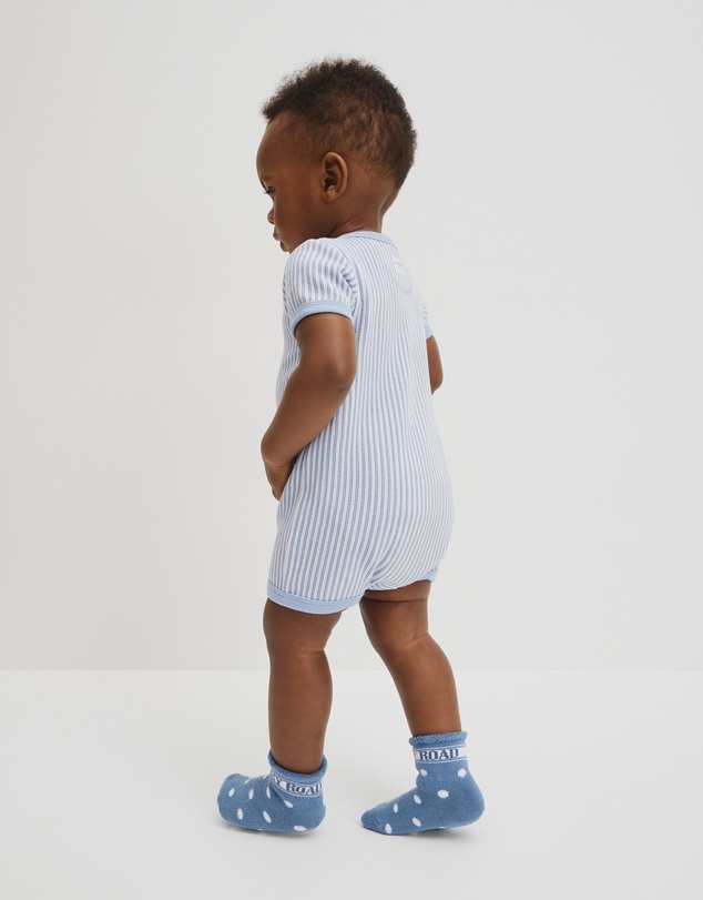 Country Road - Short Sleeve Waffle Romper