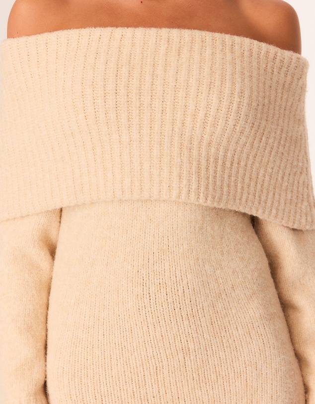 SNDYS - Winnie Off Shoulder Knit Maxi Dress
