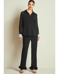 NEXT - Embellished Cuff Detail Button Up Shirt
