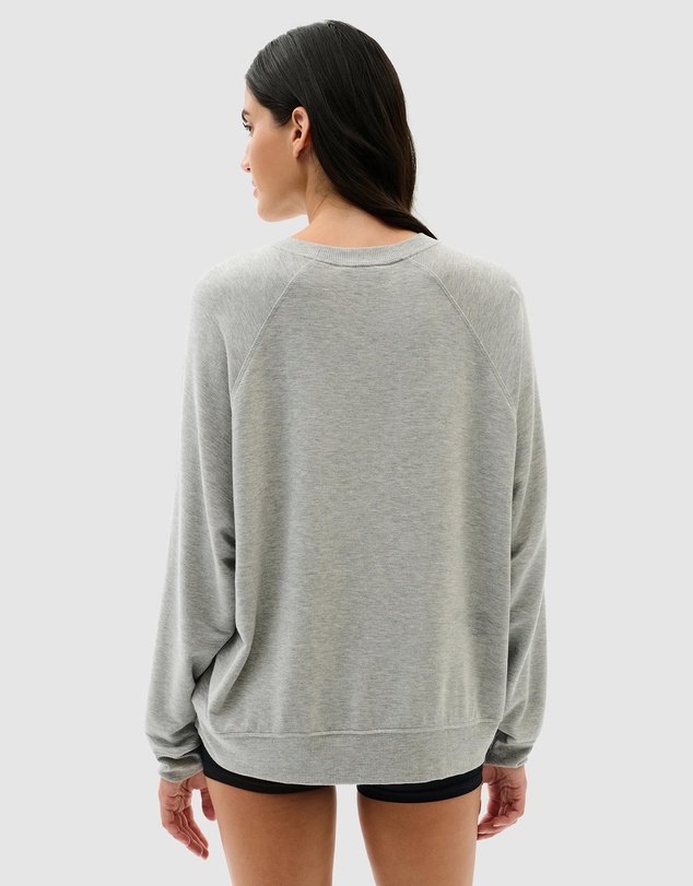 Splits59 - Andie Oversized Fleece Varsity Graphic Sweatshirt
