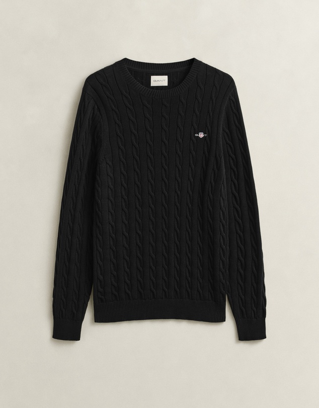 Gant - Cotton Cable Crew Neck Knit